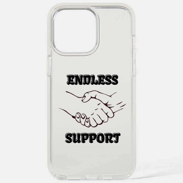 Endless Support – Handshake Symbol of Unity & Trus Speck iPhone Case (Front)