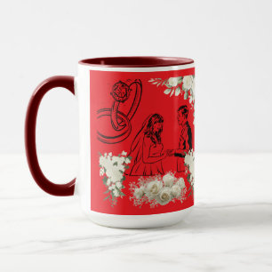 Endless vow magic bright red mug