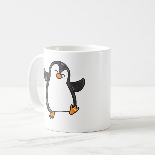 endlessemporium holiday penguin funny gift coffee mug (Front Left)