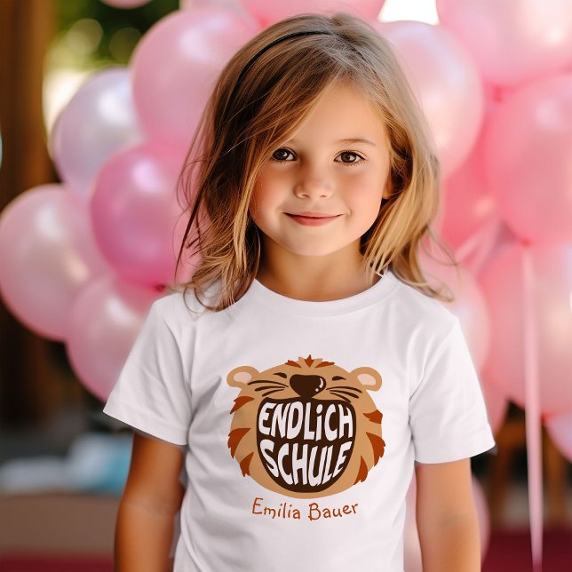 Endlich Schule Schulkind 1 Klasse Einschulung T-Shirt (Creator Uploaded)