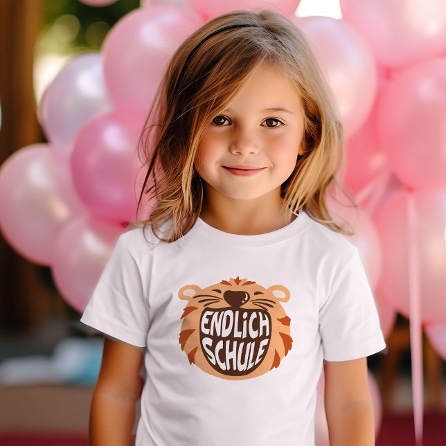 Endlich Schule Schulkind 1 Klasse Einschulung T-Shirt (Creator Uploaded)