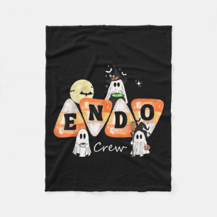 Endo Crew Endoscopy Nurse Gi Colonoscopy Colon Hal Fleece Blanket