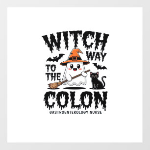 Endo Nurse Halloween Gastrointestinal Nurse Ghost Floor Decals