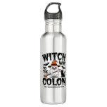 Endo Nurse Halloween Gastrointestinal Nurse Ghost  Stainless Steel Water Bottle