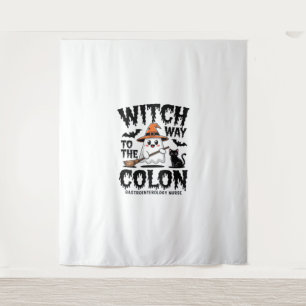 Endo Nurse Halloween Gastrointestinal Nurse Ghost Tapestry