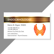 Endocrinologist Editable Medical Business Cards