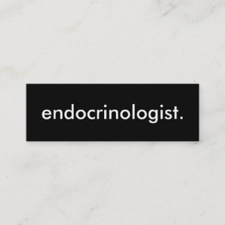 endocrinologist. mini business card