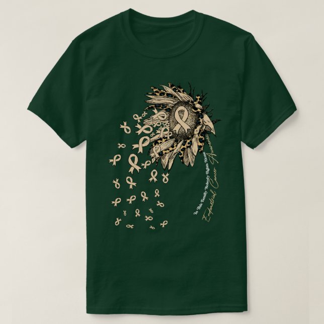 Endometrial Awareness Awareness sunflower nobody f T-Shirt (Design Front)