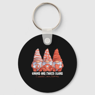 Endometrial Cancer Awareness Month Peach Ribbon Gn Keychain