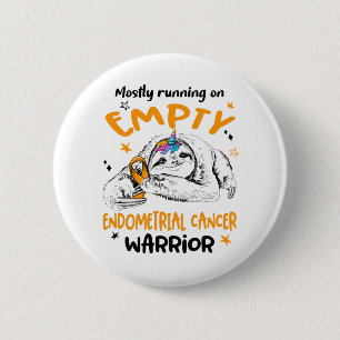 Endometrial Cancer Awareness Month Ribbon Gifts Button