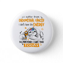 Endometrial Cancer Awareness Month Ribbon Gifts Button