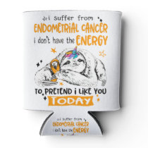 Endometrial Cancer Awareness Month Ribbon Gifts Can Cooler