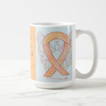 Endometrial Cancer Awareness Ribbon Angel Mug