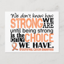 Endometrial Cancer How Strong We Are Postcard