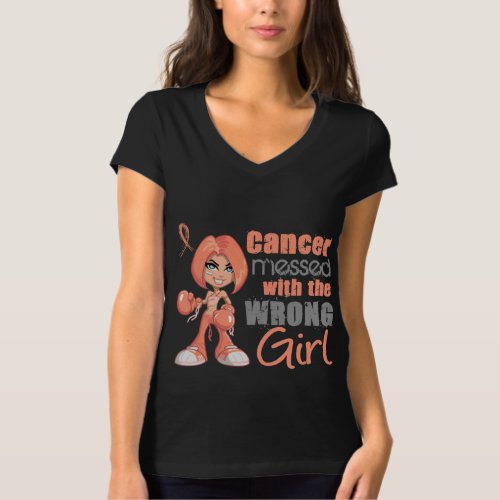 Endometrial Cancer Messed With Wrong Girl T_Shirt