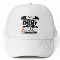 Endometrial Cancer Met Its Worst Enemy in Me Trucker Hat