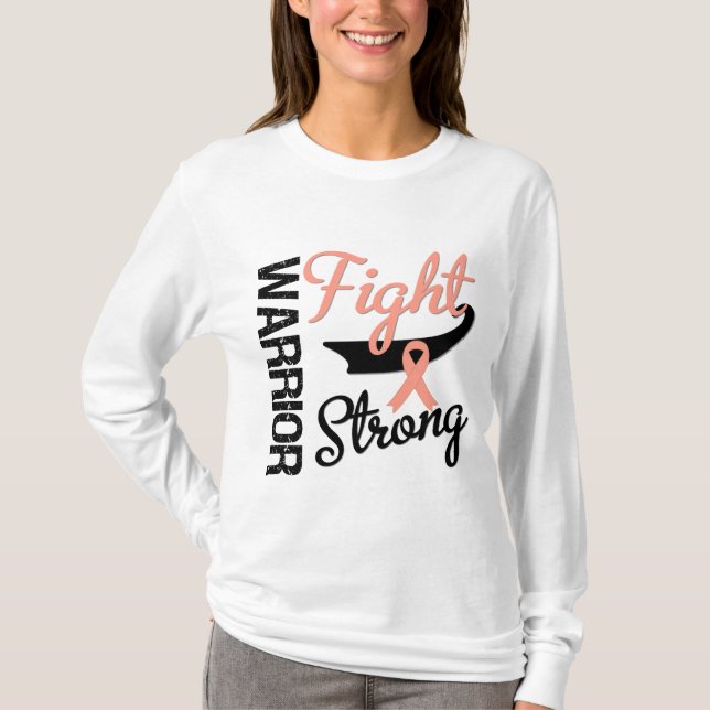 Endometrial Uterine Cancer Warrior T-Shirt (Front)