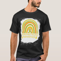 Endometriosis Awareness Bleached Rainbow Yellow Ri T-Shirt