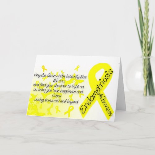 Endometriosis Awareness Butterfly Quote Card