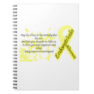 Endometriosis awareness Butterfly Quote Notebook