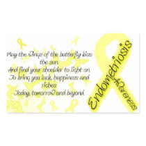 Endometriosis awareness Butterfly Quote Rectangular Sticker