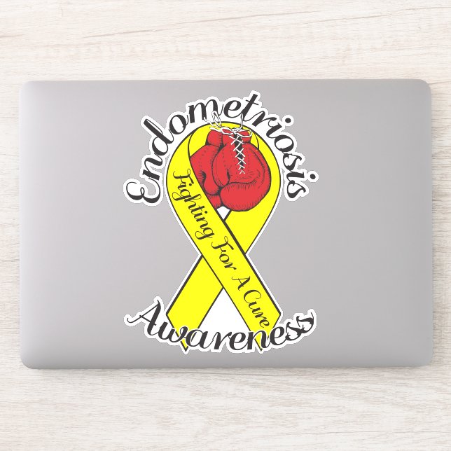 ENDOMETRIOSIS AWARENESS Cut Vinyl Sticker (Computer)