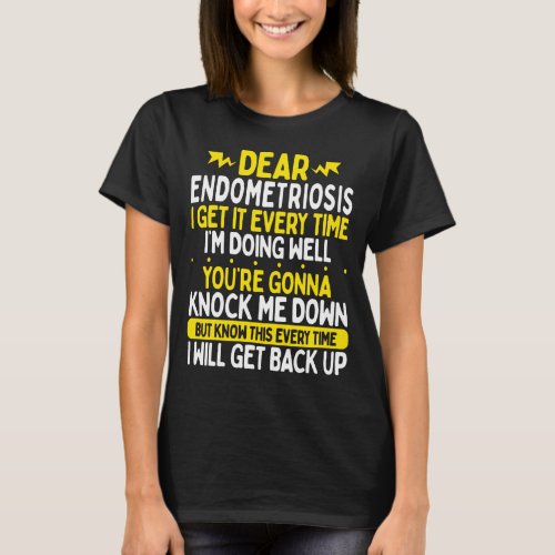 Endometriosis Awareness Day Endometriosis Ribbon T_Shirt
