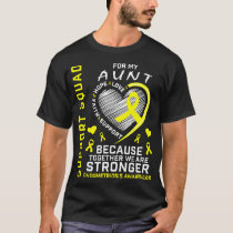 Endometriosis Awareness Gifts Support Squad Aunt Y T-Shirt