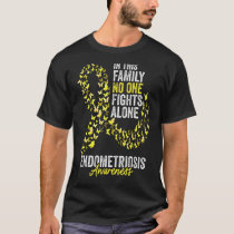 Endometriosis Awareness Month Butterflies Yellow R T-Shirt