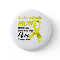 Endometriosis Awareness Month Ribbon Gifts Button