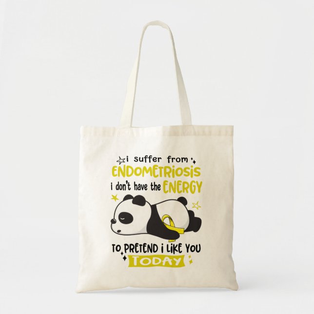 Endometriosis Awareness Month Ribbon Gifts Tote Bag (Front)