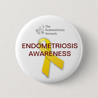 Endometriosis Awareness Pinback Button