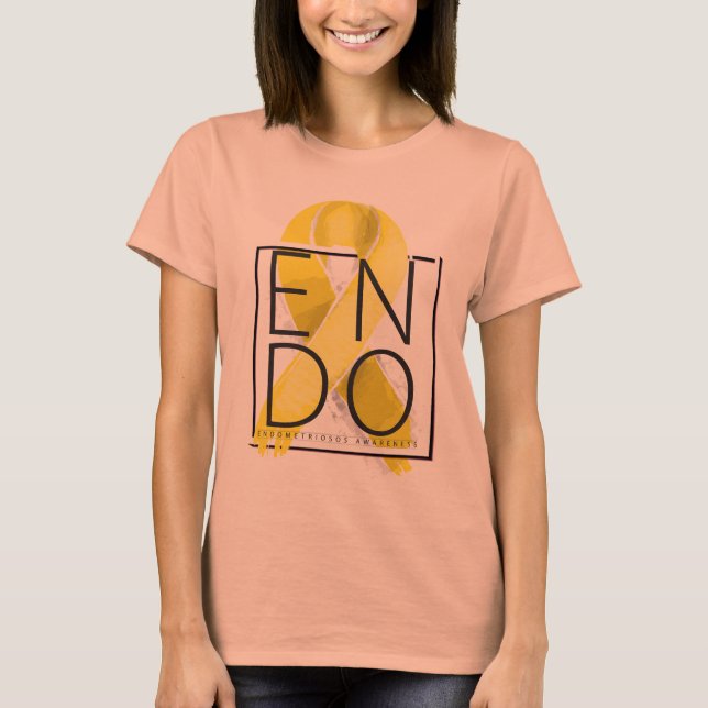 Endometriosis Awareness Slouchy Boyfriend T-Shirt (Front)