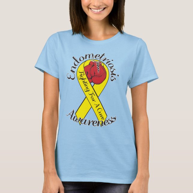 ENDOMETRIOSIS AWARENESS Spiral Tie-Dye T-Shirt (Front)