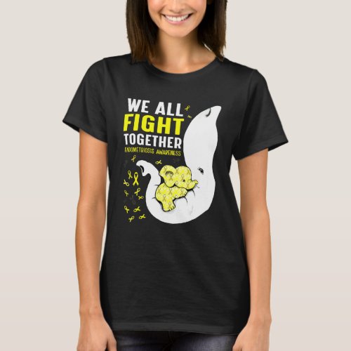 Endometriosis Awareness We All Fight Together Elep T_Shirt