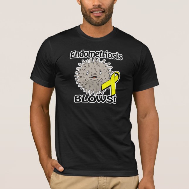 Endometriosis Blows Awareness Design T-Shirt (Front)