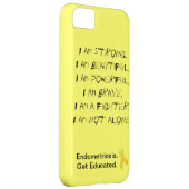 Endometriosis:  I Am iPhone Cover (Back/Right)
