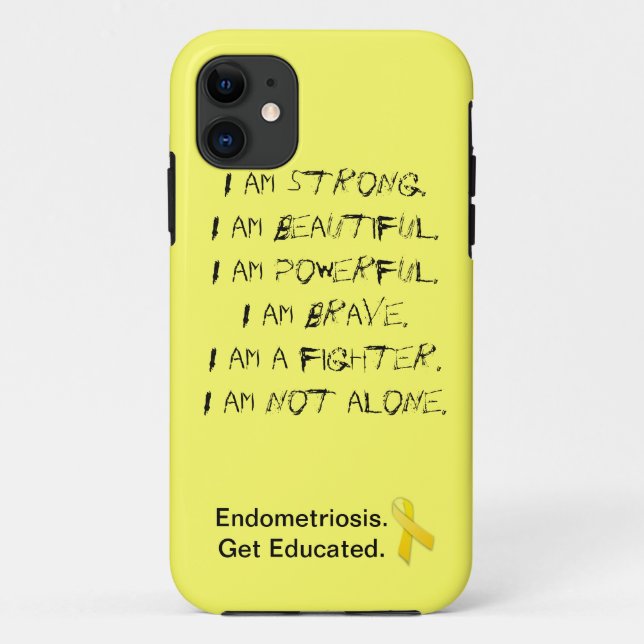 Endometriosis:  I Am iPhone Cover (Back)