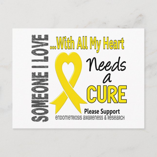 Endometriosis Needs A Cure 3 Postcard (Front)