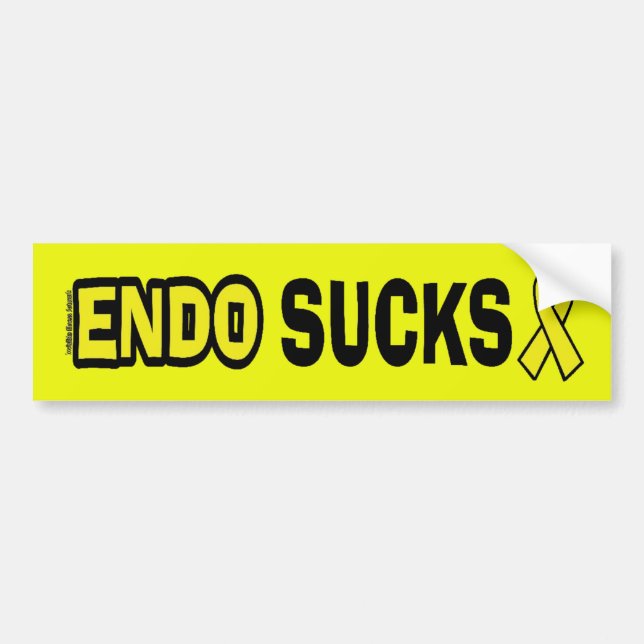 Endometriosis Sucks Bumper Sticker (Front)