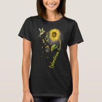 Endometriosis Sunflower Hummingbird T-Shirt