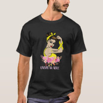 Endometriosis Warrior Unbreakable Arm Tattoo Stron T-Shirt