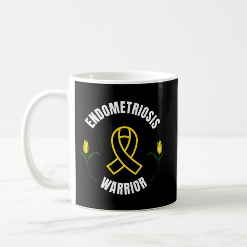 Endometriosis Warrior Yellow Ribbon Coffee Mug