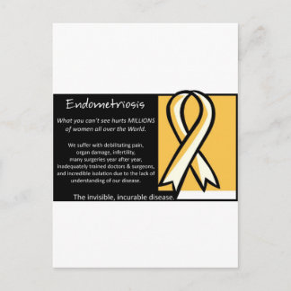 Endometriosis- Yellow Ribbon Postcard