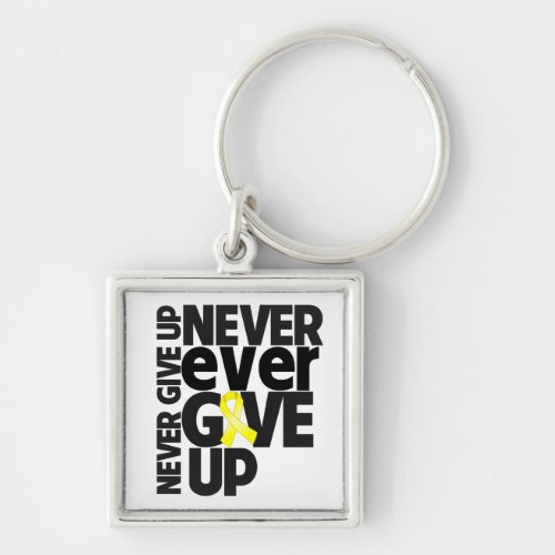 Endometroisis Never Ever Give Up Keychain
