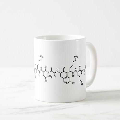 endorphin hormone chemical formula symbol science coffee mug