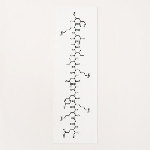 endorphin hormone chemical formula symbol science yoga mat