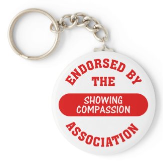 Endorsed by the Showing Compassion Association keychain