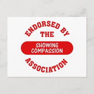 Endorsed by the Showing Compassion Association postcard