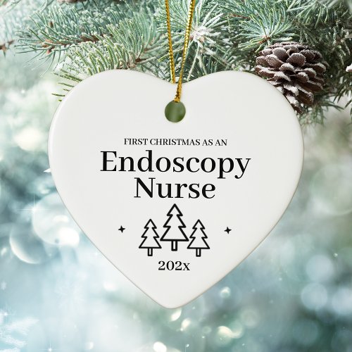 Endoscopy Nurse First Christmas Ornament